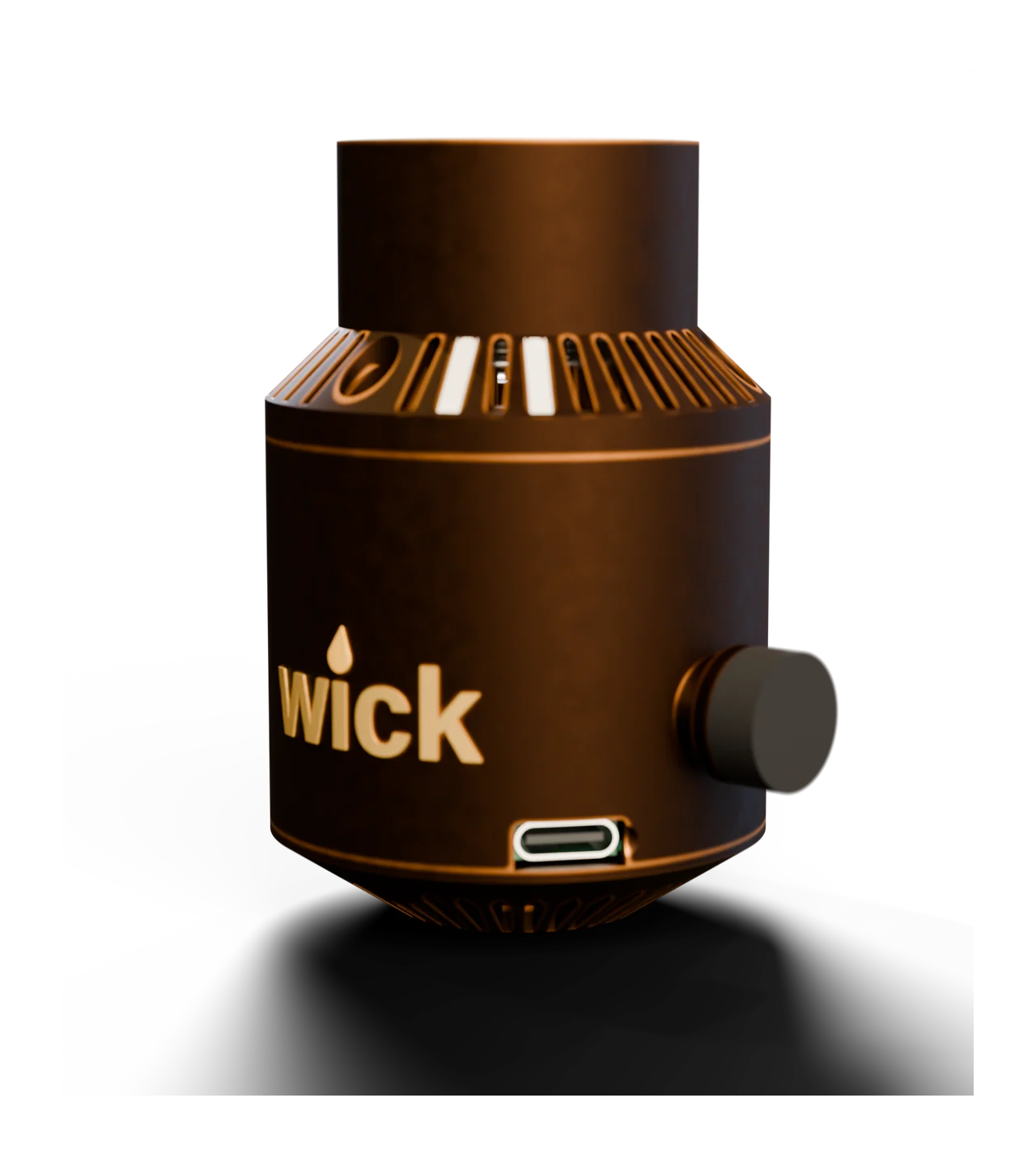 wick in Bronze with its rubber-tired twist knob and its USB-C port